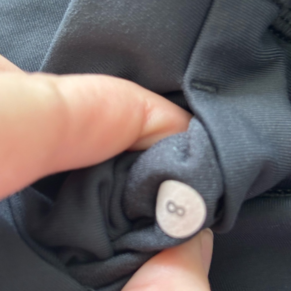 Lululemon Black Cropped with Mesh Athletic Leggings - Picture 3 of 7